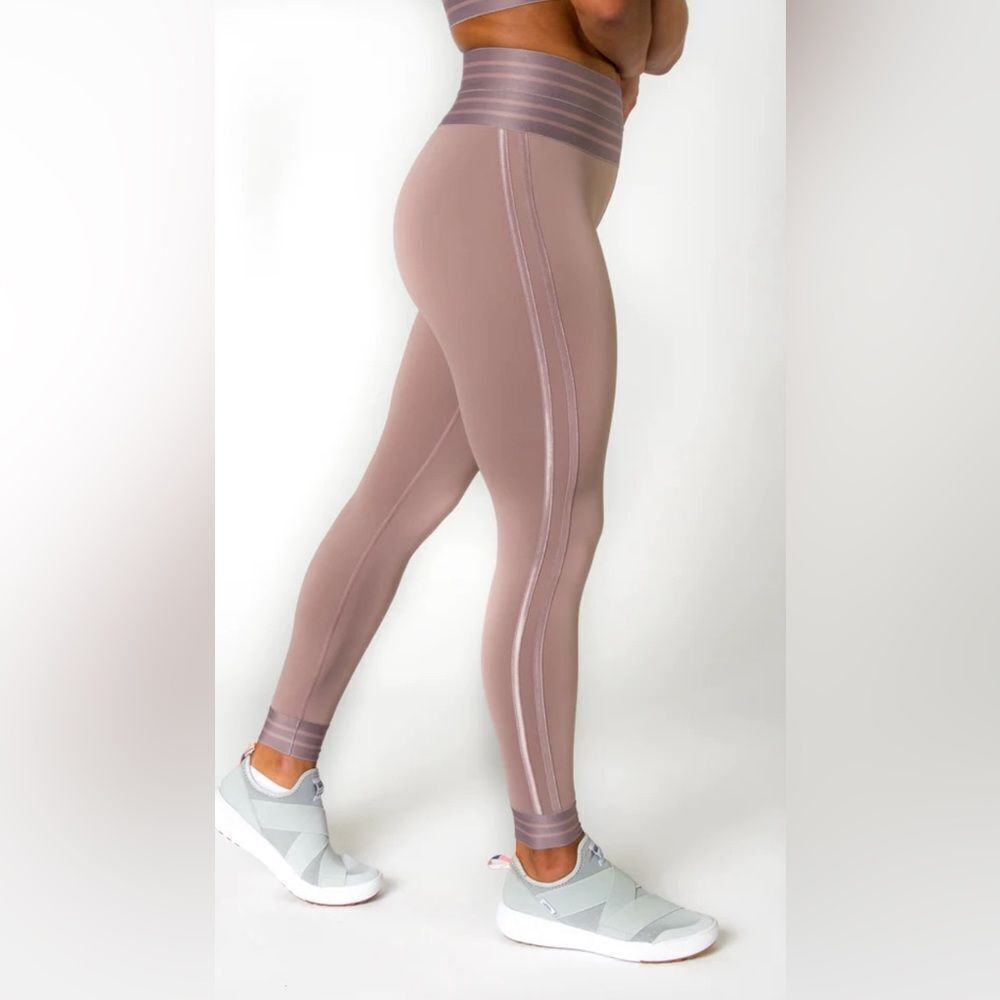 NWT Beloforte Stella leggings dusty rose size Small